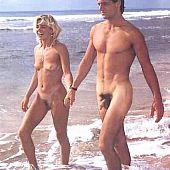 Stripped beach posers nude.