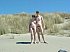 Non-professional pair shows their sex on beach.